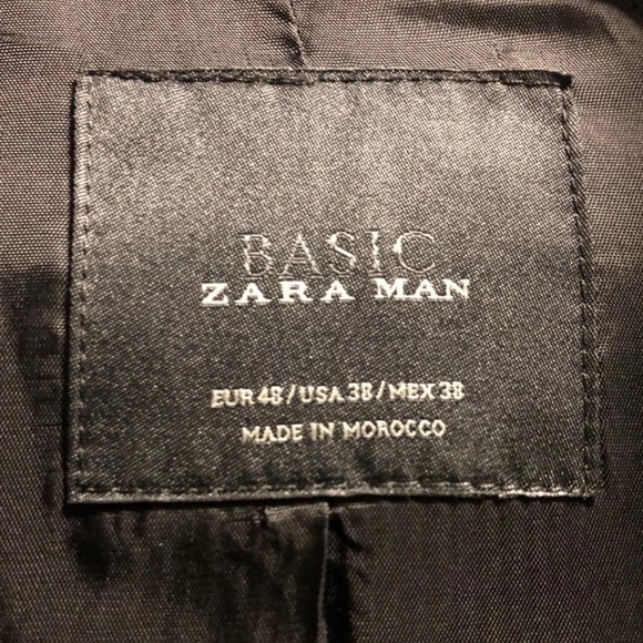 Zara Man Blue Blazer Suit Jacket - Picture 4 of 5